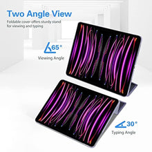 Load image into Gallery viewer, ProCase Smart Case for iPad Pro 12.9 2022/2021/2020/2018, Slim Stand Hard Back Shell Smart Cover for iPad Pro 12.9" 6th Gen/5th Gen/4th Gen/3rd Gen -Lightpurple_7786