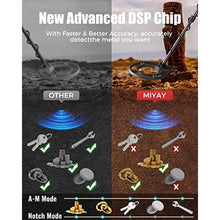 Load image into Gallery viewer, Professional Metal Detector for Adults, Gold Metal Detectors Lightweight with LCD Display, Pinpoint & Disc & Notch & All Metal 5 Modes, Battery Included, GoldSilverWhite_13