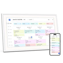 Load image into Gallery viewer, PROSCAN Elite PDPFC1500 15-inch Smart Family Calendar Wi-fi Cloud Digital Picture Frame, White_1