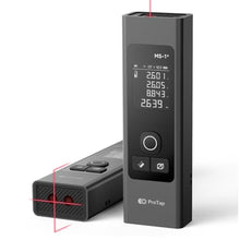 Load image into Gallery viewer, ProTap 2-in-1 Laser Measure & Line Laser 196 FT - Distance Meter with Cross-Line, Laser Level with 3 Lasers Heads, Type-C Rechargeable- Area/Volume/Pythagorean for Construction, Tiling, 1.4" Black LCD, Gray_1