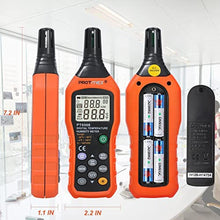 Load image into Gallery viewer, Protmex Digital Temperature Humidity Meter, Thermometer Hygrometer with Ambient Dew Point and Wet Bulb Temperature Indoor and Outdoor, Data Logger with Min/Max Hold, LCD Backlight, PT6508, BlackOrange_1450