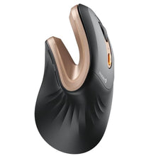 Load image into Gallery viewer, ProtoArc EM11 NL Wireless Ergonomic Mouse, Rechargeable, Black Gold, BlackGold_1