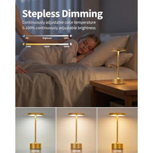 Load image into Gallery viewer, PUSU Rechargeable Table Lamps Set of 2, Gold Cordless Portable Desk Lamp, CoatedGoldPack_656