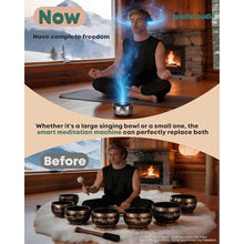 Load image into Gallery viewer, PUVIDJUT Meditation Sound Machine, Frequency Generator Instrument,PUVIDJUT Tone Device - Solfeggio Frequencies Bath for Yoga, Mindfulness,Meditation System of Chakra, 5 Tones Optional, 3 Timer Modes, OnyxBlack_1568