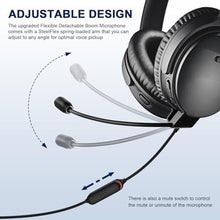 Load image into Gallery viewer, QC45 Microphone Compatible with Bose QC45 Wireless Noise Cancelling Headphones, Boom Gaming Microphone Cable with Mute Switch for PS4, PS5, PC, Xbox One Controller (QC45 Boom Mic, 3.5mm Y-Splitter), Black_1813