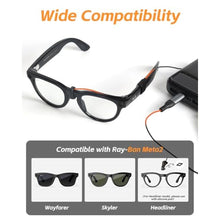 Load image into Gallery viewer, QCHMM Charging Cable Type C Compatible with Ray-Ban Meta Wayfarer, Skyler, Headliner Smart-Glassers, Portable USB C Cable for Travel, 3.94ft, Black_837