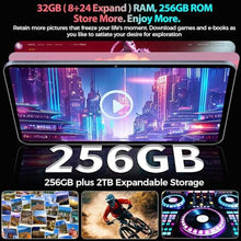 Load image into Gallery viewer, QDDQ 2025 Android 15 Tablet with Keyboard, 24GB + 128GB + 2TB Expansion, 10.1" Octa-Core 2-in-1 Tablets with 5G/2.4G WiFi, 8000mAh, BT5.0, GMS Certified, with Mouse, Case, Pencil, Green_118