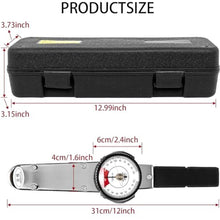 Load image into Gallery viewer, QingYJ Dial Indicator Torque Wrench,Indicating Torquemeter,Precision TLB Torque Wrench for Torque Testing,Cursor Spanner Wrench 0-100 N.m, EOU-LCR-71B767_710