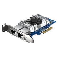 Load image into Gallery viewer, QNAP QXG-10G2T-X710 Two Port 10GbE Network Card with SR-IOV and iSCSI, Block-Based and Supports Multiple Virtual Disk Modes, Multicolored_7979