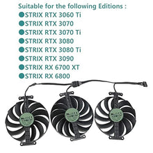 Load image into Gallery viewer, Rakstore T129215SU CF1010U12S 95mm Graphics Card Cooling Fan Replacement for ASUS ROG Strix RTX 3070 3070Ti 3080 3080Ti 3090 3060Ti RX 6700 XT 6800 Quiet Cooler Fan_520