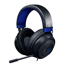 Load image into Gallery viewer, Razer Kraken Gaming Headset: Lightweight Aluminum Frame - Retractable Noise Isolating Microphone - for PC, PS4, PS5, Switch, Xbox One, Xbox Series X & S, Mobile - 3.5 mm Headphone Jack - Black/Blue, BlackBlue_1