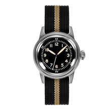 Load image into Gallery viewer, RDUNAE 36mm Men Field Watch - RA07 Super 2035 Movement Luminous Quartz Watch with Retro Nylon Band, 50m Waterproof_1