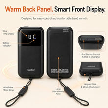 Load image into Gallery viewer, Rechargeable Hand Warmers 2 Pack, Electric Pocket Warmers with LED Temp & Battery Display, Smart Auto Pause, 4 Heat Levels 104-131F, Fast Heating for Gloves, Camping Hiking, Gifts for Men Women, ObsidianBlack_2022