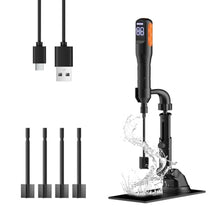 Load image into Gallery viewer, Rechargeable Resin Mixer with Stand | 3 Speeds Control | Timed Stop Function | 4 Electric Stirrer Paddles for Epoxy Resin, Silicone, Paint Mixing, Soap Making, Resin Tools, DIY Crafts (Black)_1