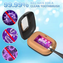 Load image into Gallery viewer, Rechargerable UVC Toothbrush Sanitizer Case for Electric/Manual Toothbrush, Black_57
