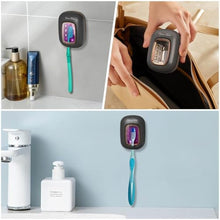 Load image into Gallery viewer, Rechargerable UVC Toothbrush Sanitizer Case for Electric/Manual Toothbrush, Black_60
