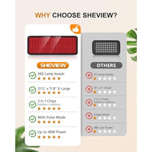 Load image into Gallery viewer, Red Light Therapy for Body, 31.5" x 11.8" Large Red Light Therapy Pad, 360 LEDs with 660nm Redlight & 850nm Infrared Light Therapy for Waist Back Shoulder Neck FSA Eligible, Black_1721