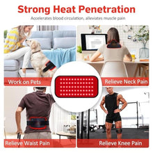 Load image into Gallery viewer, Red Light Therapy for Body, 660nm 850nm Infrared Light Therapy Pad, Wearable Wrap with Timer Remote Control for Back Shoulder Waist Knee, Infrared Light Device Home Use, 12.4'' x 5.7'' Large Area, Black_259