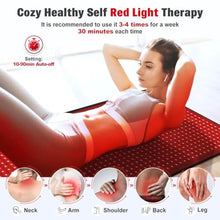 Load image into Gallery viewer, Red Light Therapy for Body, 660nm 850nm Infrared Light Therapy Pad, Wearable Wrap with Timer Remote Control for Back Shoulder Waist Knee, Infrared Light Device Home Use, 71'' x 31'' Large Area, Blackled_385