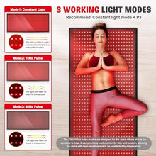 Load image into Gallery viewer, Red Light Therapy for Body, 660nm 850nm Infrared Light Therapy Pad, Wearable Wrap with Timer Remote Control for Back Shoulder Waist Knee, Infrared Light Device Home Use, 71'' x 31'' Large Area, Blackled_386