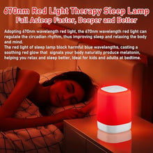 Load image into Gallery viewer, Red Light Therapy for Sleep Device, Red Night Lights with 670nm Wavelength, Touch Reds Light Sleep Lamp Aid to Support Deep Relaxation and Improve Sleeping for Adults & Kids Bedrooms_159