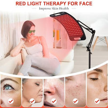 Load image into Gallery viewer, Red Light Therapy Panel with Stand, 126 LEDs 660nm & 850nm, Black_389