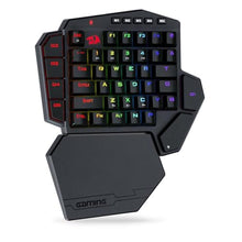 Load image into Gallery viewer, Redragon K585 PRO Wireless One-Handed Mechanical Keyboard, 42 Keys 3-Mode RGB 40% Gaming Keypad w/ 7 Onboard Macro Keys, Detachable Wrist Support, Rechargeable Battery (Brown Switch), BrownSwitch_1