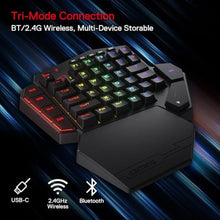 Load image into Gallery viewer, Redragon K585 PRO Wireless One-Handed Mechanical Keyboard, 42 Keys 3-Mode RGB 40% Gaming Keypad w/ 7 Onboard Macro Keys, Detachable Wrist Support, Rechargeable Battery (Brown Switch), BrownSwitch_2868