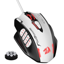 Load image into Gallery viewer, Redragon M908 Wired RGB MMO Gaming Mouse 24000 DPI Remapping Keys, BlackWhite_1