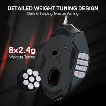 Load image into Gallery viewer, Redragon M908 Wired RGB MMO Gaming Mouse 24000 DPI Remapping Keys, BlackWhite_943