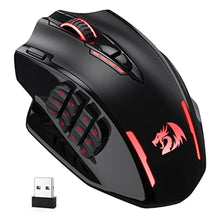 Load image into Gallery viewer, Redragon M913 Impact Elite Wireless Gaming Mouse, 16000 DPI Wired/Wireless RGB Mouse with 16 Programmable Buttons, 45 Hr Battery and Pro Optical Sensor, 12 Side Buttons MMO Mouse, Black_1