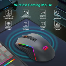 Load image into Gallery viewer, Redragon Wireless Mechanical Keyboard and Mouse Combo, RGB Backlit, TKLGamingCombo_362