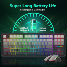 Load image into Gallery viewer, Redragon Wireless Mechanical Keyboard and Mouse Combo, RGB Backlit, TKLGamingCombo_364