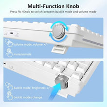 Load image into Gallery viewer, Redragon Wireless Mechanical Keyboard Creamy, Custom 75% Design, White, WhiteCompact_658