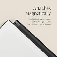 Load image into Gallery viewer, reMarkable Marker Plus The Official reMarkable 2 Pen with Eraser | 9 Felt Replacement Tips | Tilt Sensitivity and 4096 Levels of Pressure Sensitivity |, Black_860