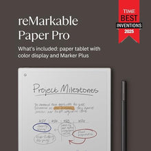 Load image into Gallery viewer, reMarkable Paper Pro Bundle Includes 11.8 reMarkable Paper Tablet, and Marker Plus Pen with Eraser_1725