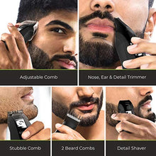 Load image into Gallery viewer, Remington All-in-One Grooming Kit, Lithium Powered, 8 Piece Set with Trimmer, Men's Shaver, Clippers, Beard and Stubble Combs, PG6025, Black_5026