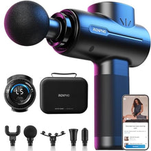 Load image into Gallery viewer, RENPHO Active+ Massage Gun, App-Controlled Guided Courses, Bluetooth, MatteBlack_1