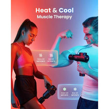 Load image into Gallery viewer, RENPHO Active+ Thermacool Deluxe Massage Gun, Charging Stand, Heat and Cold, GlossBlack_428