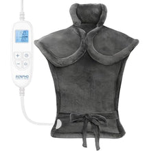 Load image into Gallery viewer, RENPHO Electric Heating Pad - 6 Heat Levels for Neck Shoulder and Back, Birthday Gifts for Women Men Mom Dad, Weighted Pad for Snug Fit, ETL Safety Certified, FSA Eligible, 24"x33" Gray, Agray_1