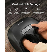 Load image into Gallery viewer, RENPHO Shiatsu Foot Massager with Heat, 3 Compression Levels, Deep Kneading, Black_190