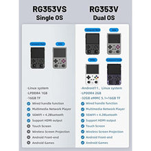 Load image into Gallery viewer, RG353V Retro Video Handheld Game Console 3.5" IPS Screen Android 11 and Linux System RK3566 64bit Game Player 64G TF Card Built-in 4450 Classic Games Bluetooth 4.2 and 5G WiFi_7741