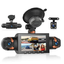 Load image into Gallery viewer, Rimoody 4 Channel Dash Cam Front and Rear Inside Left Right, Orange_1