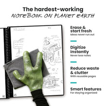 Load image into Gallery viewer, Rocketbook Core Reusable Smart Notebook, Executive Size 6x8.8, Black_72