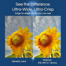 Load image into Gallery viewer, Rokinon FE14M-C 14mm F2.8 Ultra Wide Lens for Canon (Black)_8738