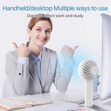 Load image into Gallery viewer, Rolapa Handheld fan with ice cooling mode, Personl cooling fan for women and men, Portable fans that blow cold air, for home office outdoor travel (White)_899