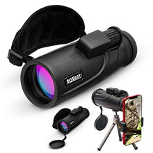 Load image into Gallery viewer, Roxant Falcon Monocular Telescope for Smartphone - 10x42 High Definition BAK4 Prism Focusing Scope - Monoculars for Adults - Includes Monocular, Phone Adapter, Mini Tripod, Case & Lens Cap_1