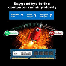 Load image into Gallery viewer, ROYEMAI 8GB DDR3/DDR3L 1333MHz UDIMM, PC3/PC3L -10600 UDIMM 1.35V/1.5V CL9 2RX8 Non ECC Unbuffered Dual Rank 240 Pin Desktop RAM Computer Memory Module, GBPCLUBlue_291