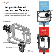 Load image into Gallery viewer, Rszfnjxry Aluminum Frame Cage with Lens Silicone Corver Case and Screen Protector for Insta360 GO 3S,Metal Protective Durable Housing Case with Cold Shoe Mount (Model Number 3), White_5767