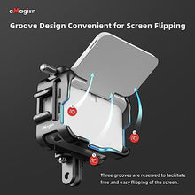 Load image into Gallery viewer, Rszfnjxry Aluminum Frame Cage with Lens Silicone Corver Case and Screen Protector for Insta360 GO 3S,Metal Protective Durable Housing Case with Cold Shoe Mount (Model Number 3), White_5768